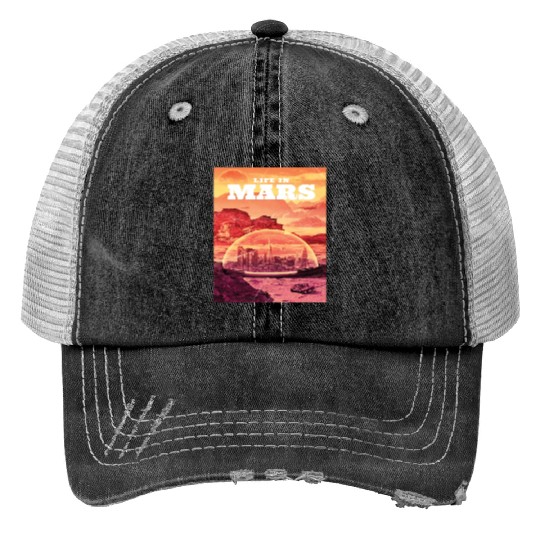 Space astronaut science planets astronomy design Trucker Hats