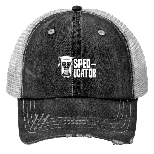 Sped-Ucator Teacher Cute Special Education Sped Trucker Hats