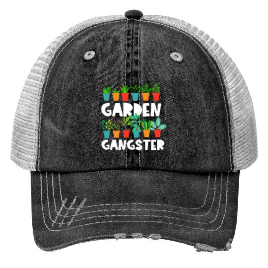 Funny Gardening Gifts Garden Gangster Plant Lover Trucker Hats