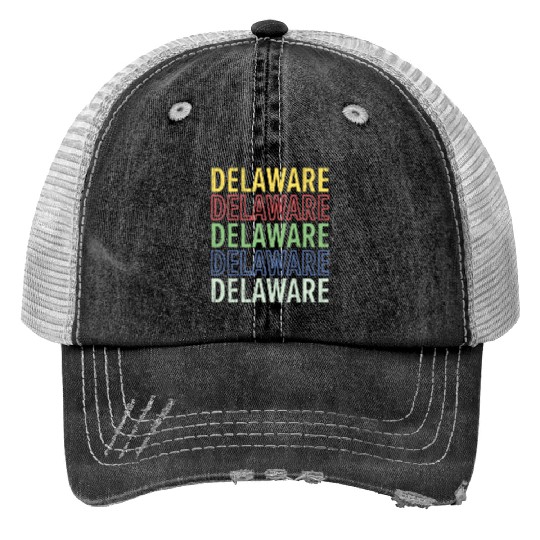 Delaware State USA America United States Trucker Hats
