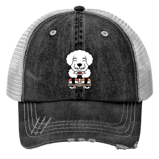 Sushi Lover Bichon Frise Trucker Hats