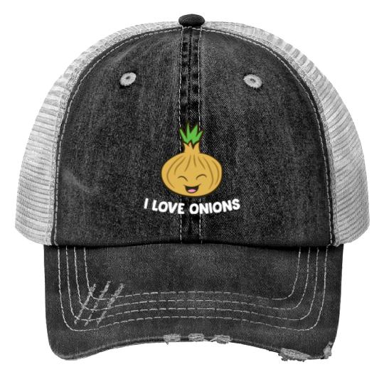 Onion - I love onions Trucker Hats