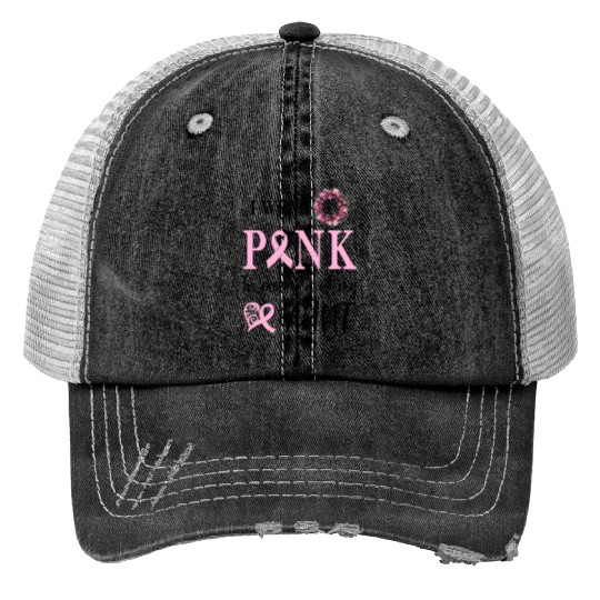 I WEAR PINK IN MEMORY OF MY AUNT Trucker Hats