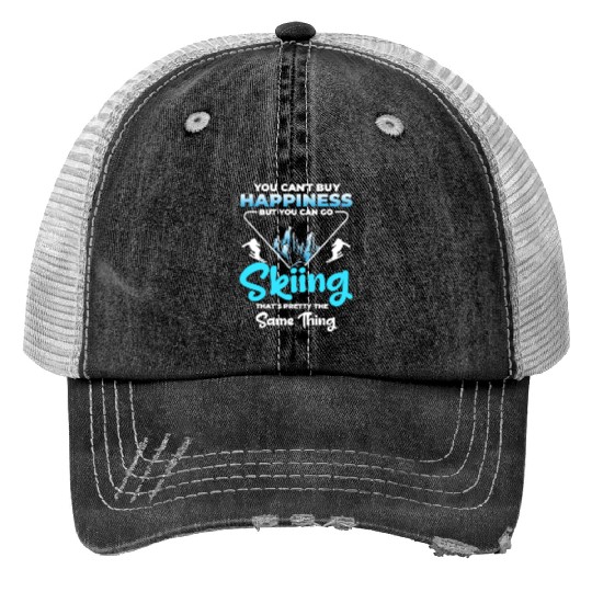 Winter Sports Vacation Snowboards Trucker Hats