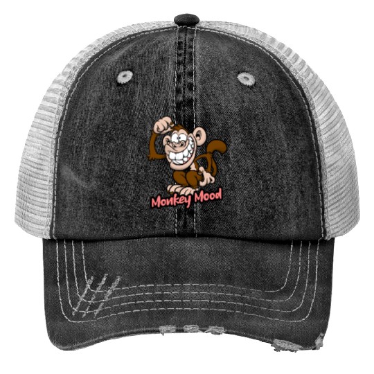 Monkey Mood Trucker Hats