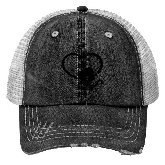 Chimpanzee Monkey Baby Orangutan - Cute Monkey Hea Trucker Hats