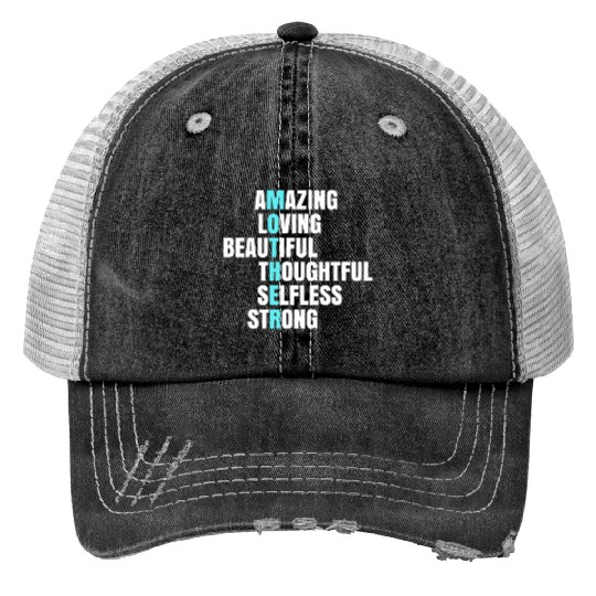 Amazing Loving Strong Mama Mother's Day Gift Idea Trucker Hats
