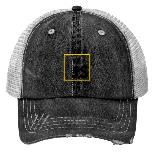 JavaScript web developer funny programming Trucker Hats