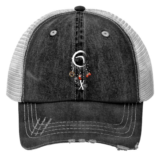 Winter dreamcatcher Christmas Boomerang Trucker Hats