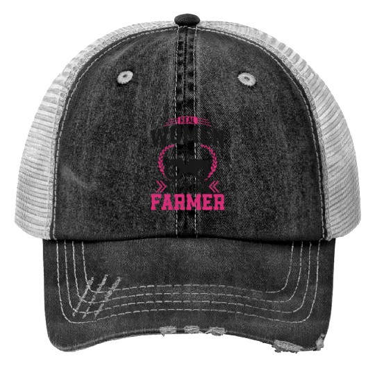Farming Farmer Husband Wife Trucker Hats