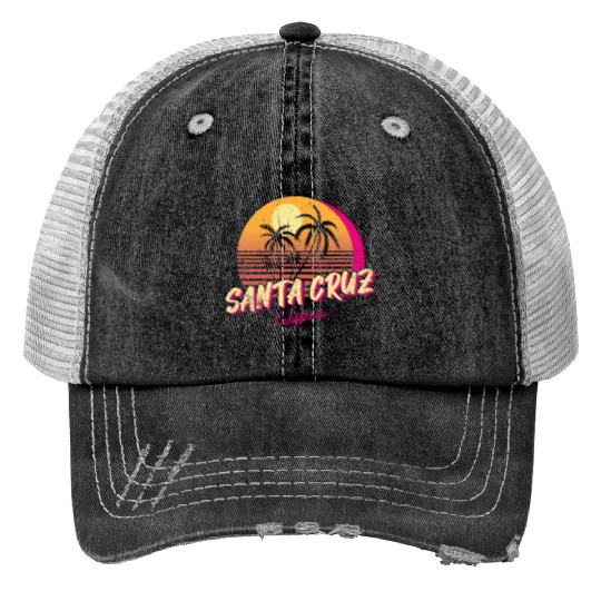 Retro Santa Cruz California Trucker Hats