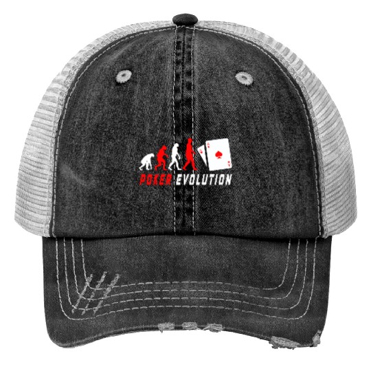 Poker Evolution Trucker Hats