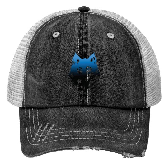 Faded Wolf Trucker Hats