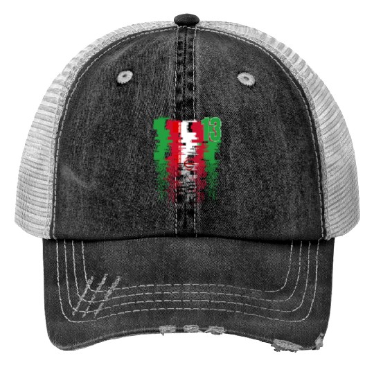 Iran Soccer team Jerseys Iran team 2022 number 13 Trucker Hats
