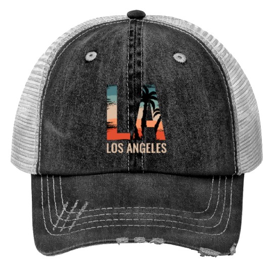 Los Angeles LA California Gift Trucker Hats