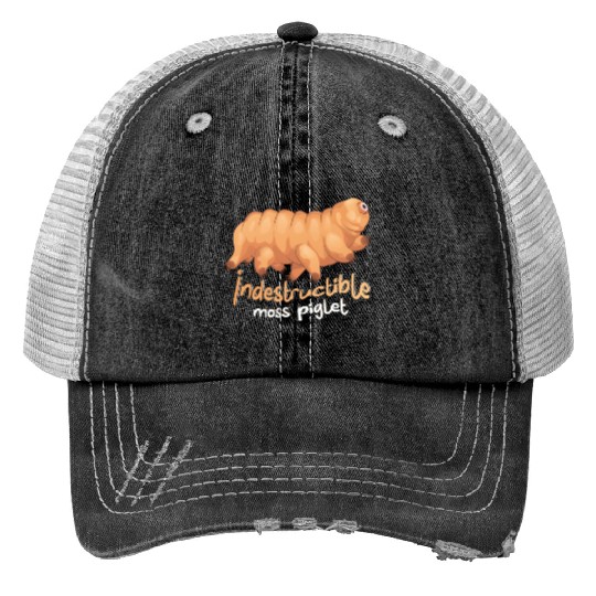 Indestructible Moss Piglet Science Tardigrade Trucker Hats