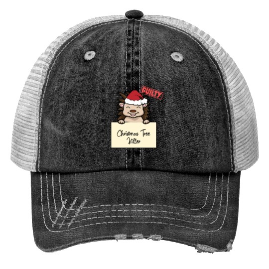 Hedgehog christmas funny prison Trucker Hats