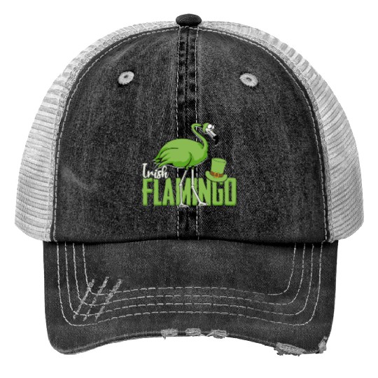 Irish Flamingo - bird Trucker Hats