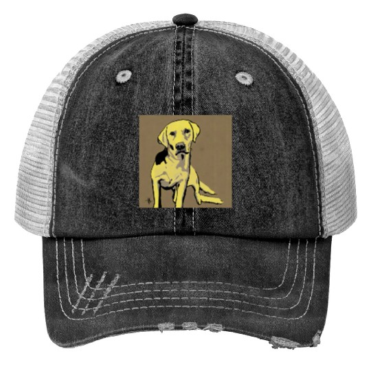 Yellow Labrador Retreiver Trucker Hats