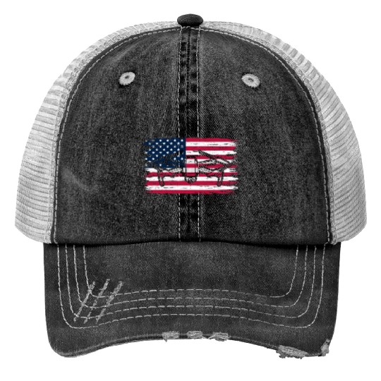 Patriotic Drone Pilot USA Drone Lover Trucker Hats
