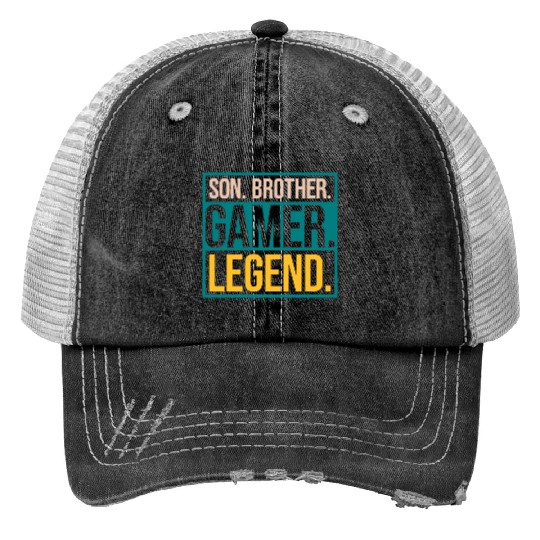 son brother gamer legend Trucker Hats