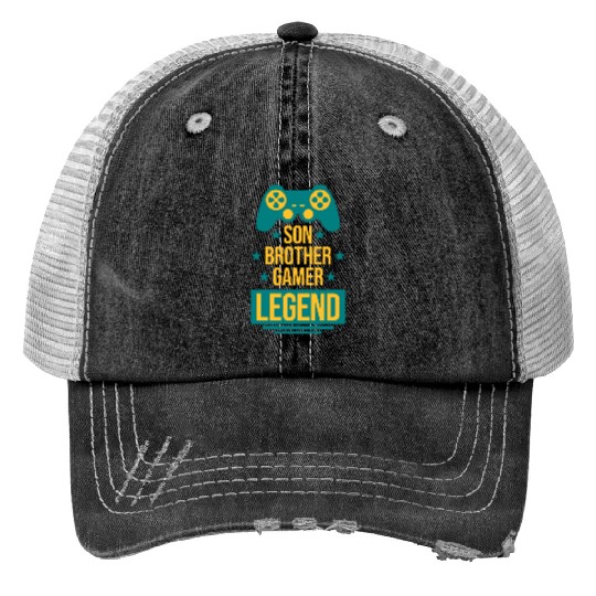 son brother gamer legend Trucker Hats