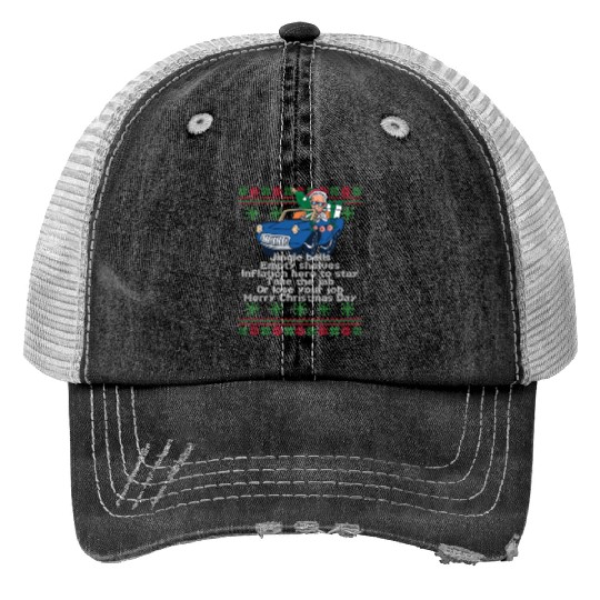 Jingle Bells Empty Shelves Inflation Here Funny Ch Trucker Hats