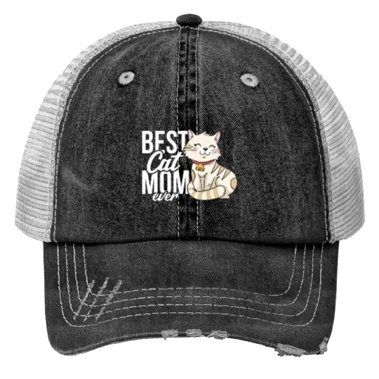 Best Cat Mom Ever Trucker Hats