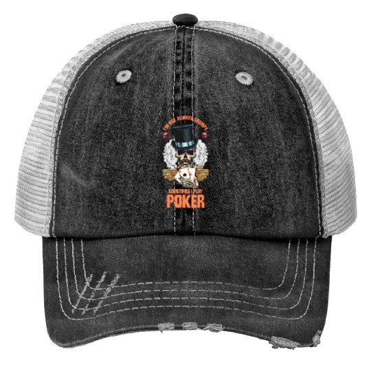 Poker Casino Poker Player Gambling Roulette Trucker Hats