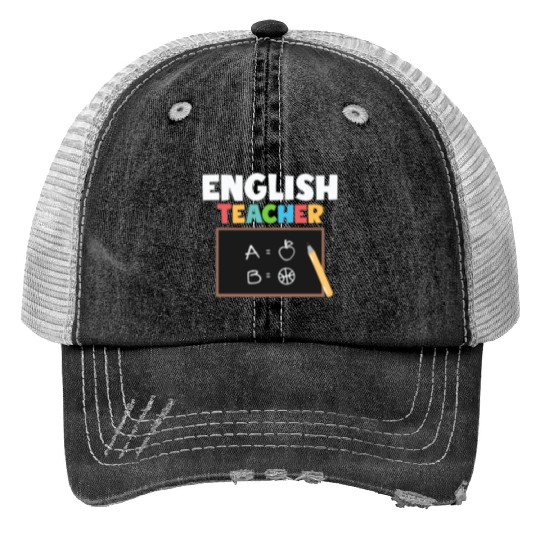English Teacher Language Grammar Trucker Hats