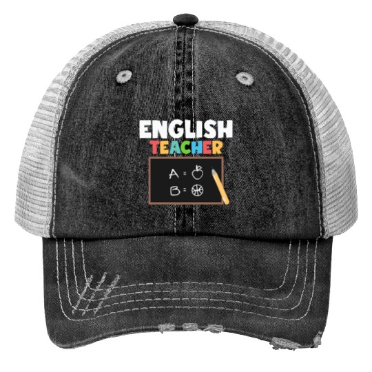 English Teacher Language Grammar Trucker Hats