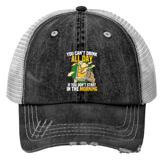 st.patricks, drinking, irish, four, leaf, clover, Trucker Hats