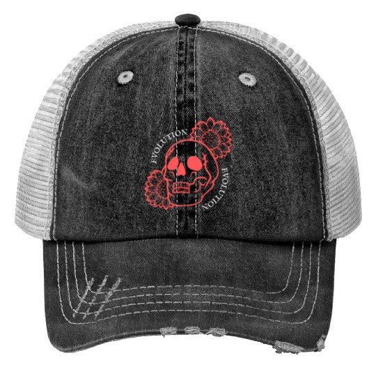 Skull Evolution Trucker Hats