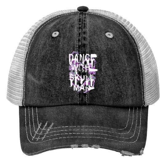 dance with skull man Trucker Hats