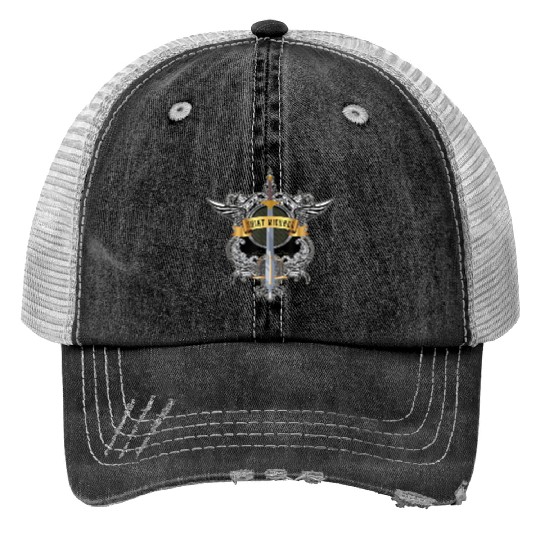 Sword of Saint Michael the Archangel Catholic Men Trucker Hats