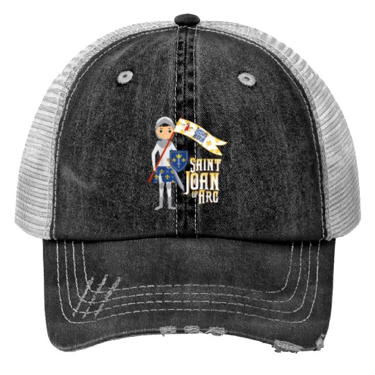 St Joan of Arc for Kids Cute Catholic Girl Saints Trucker Hats