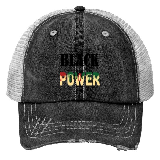 Black Power Trucker Hats