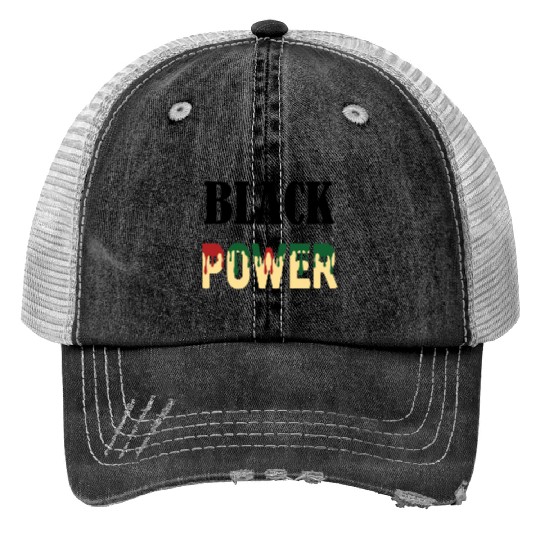Black Power Trucker Hats