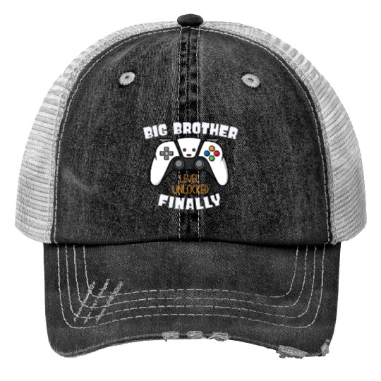 Big Brother Finally Big Bro Gamer Promoted Son Trucker Hats