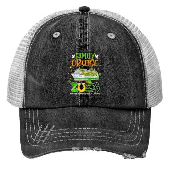 Family Cruise Squad 2023 St Patricks Cruise Trucker Hats