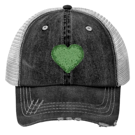 juicy green decorative moss heart Trucker Hats