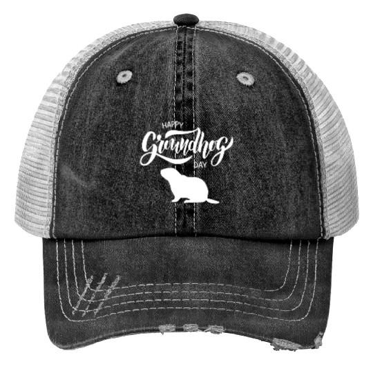 Happy Groundhog Day Trucker Hats Funny Groundhog