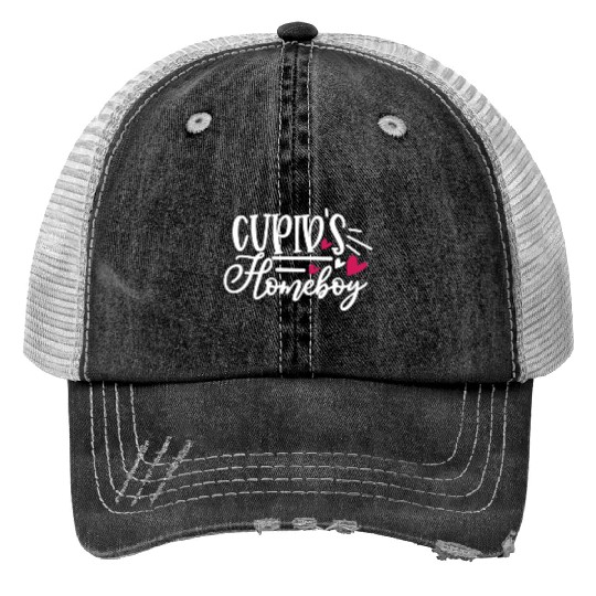 Sweet Valentines Day Cupids Homeboy Cupid Valenti Trucker Hats