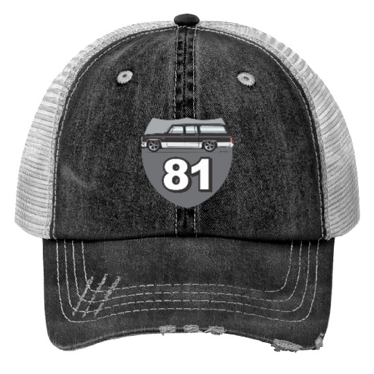 81 Midnight Black Trucker Hats