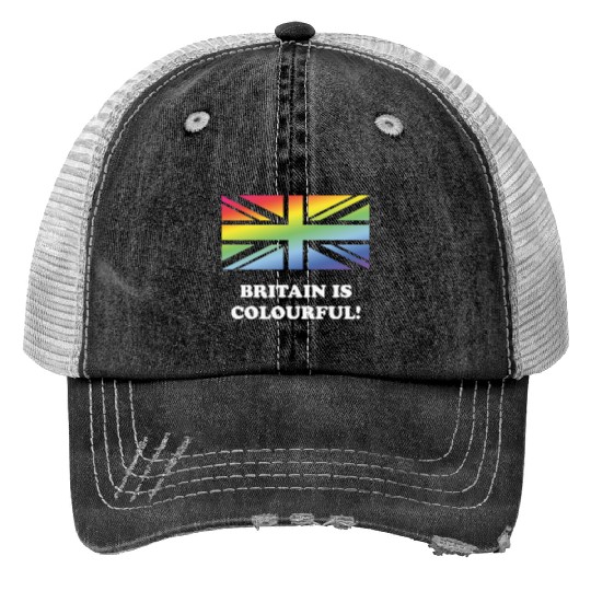 Britain Is Colourful! (Union Jack, United Kingdom) Trucker Hats