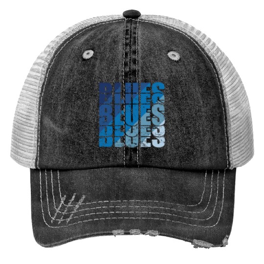 Blues Music Jazz Trumpet Chicago Trucker Hats