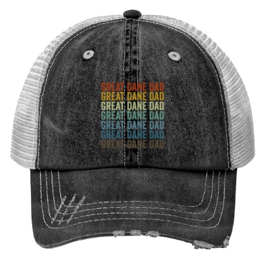 Great Dane Dad Great Dane Dog Lover Dog Dad Trucker Hats