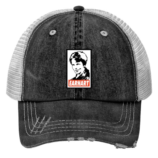 Amelia Earhart Trucker Hats