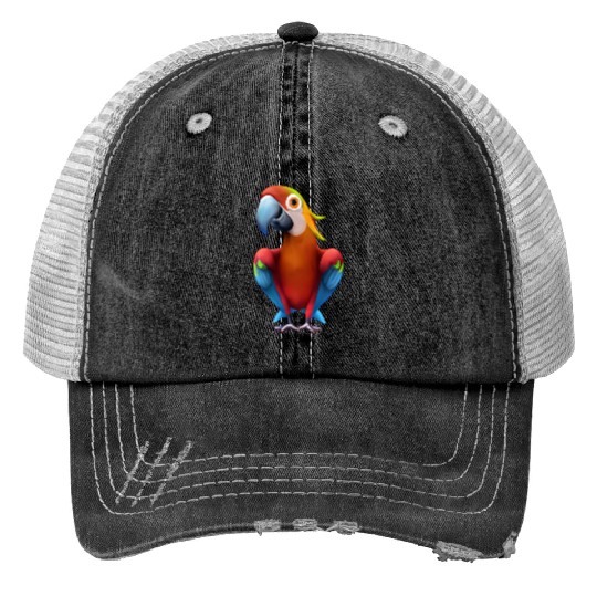 Macaw Trucker Hats