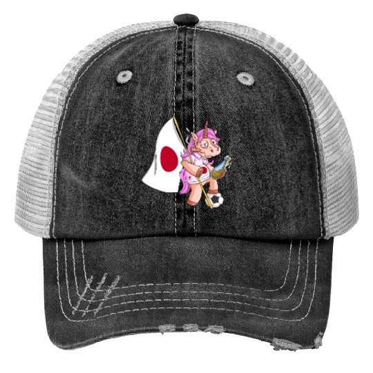 Japanese Party Unicorn Trucker Hats
